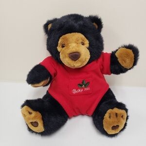 Belk 13" Belkie Bear Christmas Holiday 2001 Stuffed Animal Plush